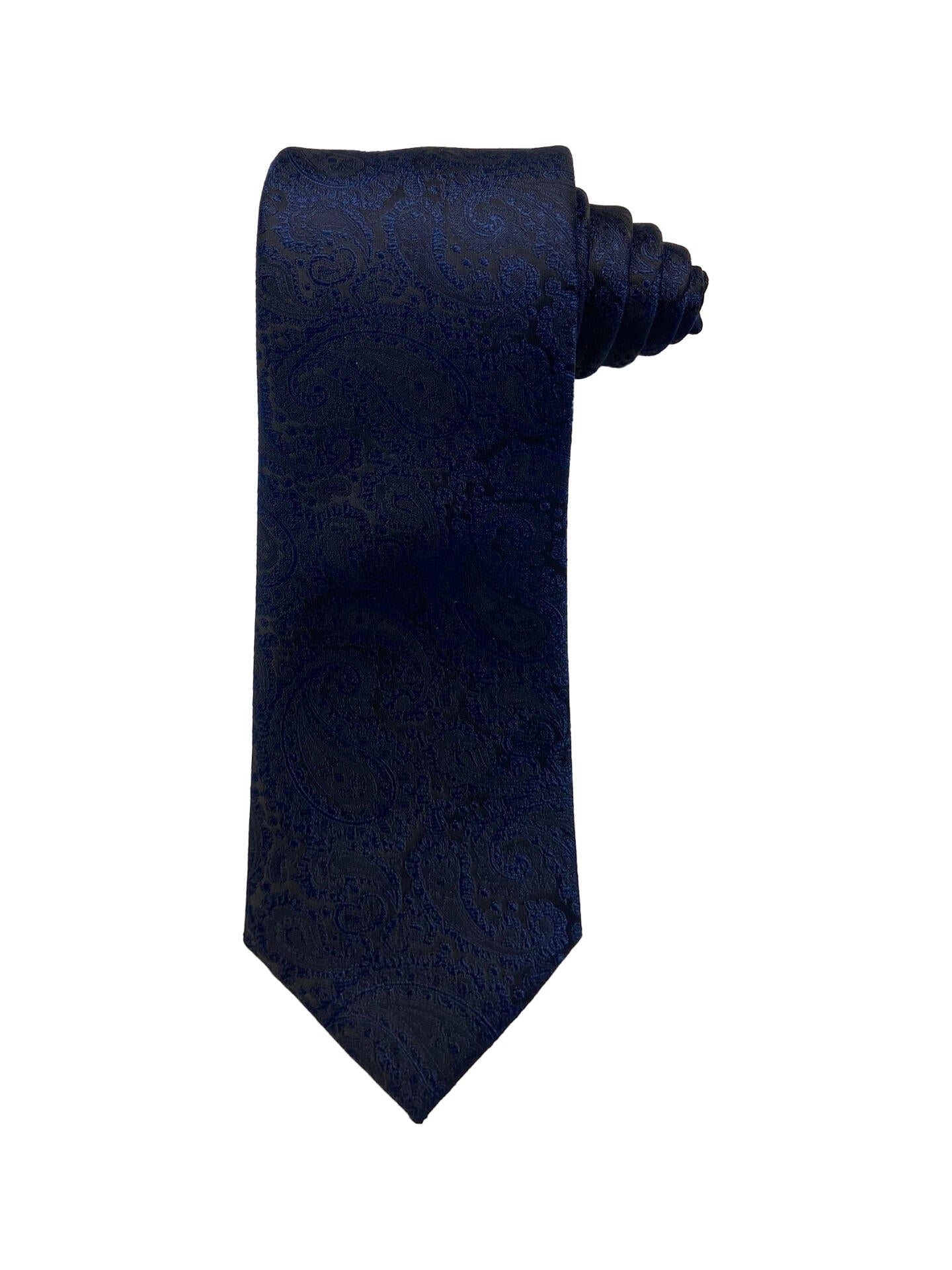 Santi silkeslips+lommetørkle Navy