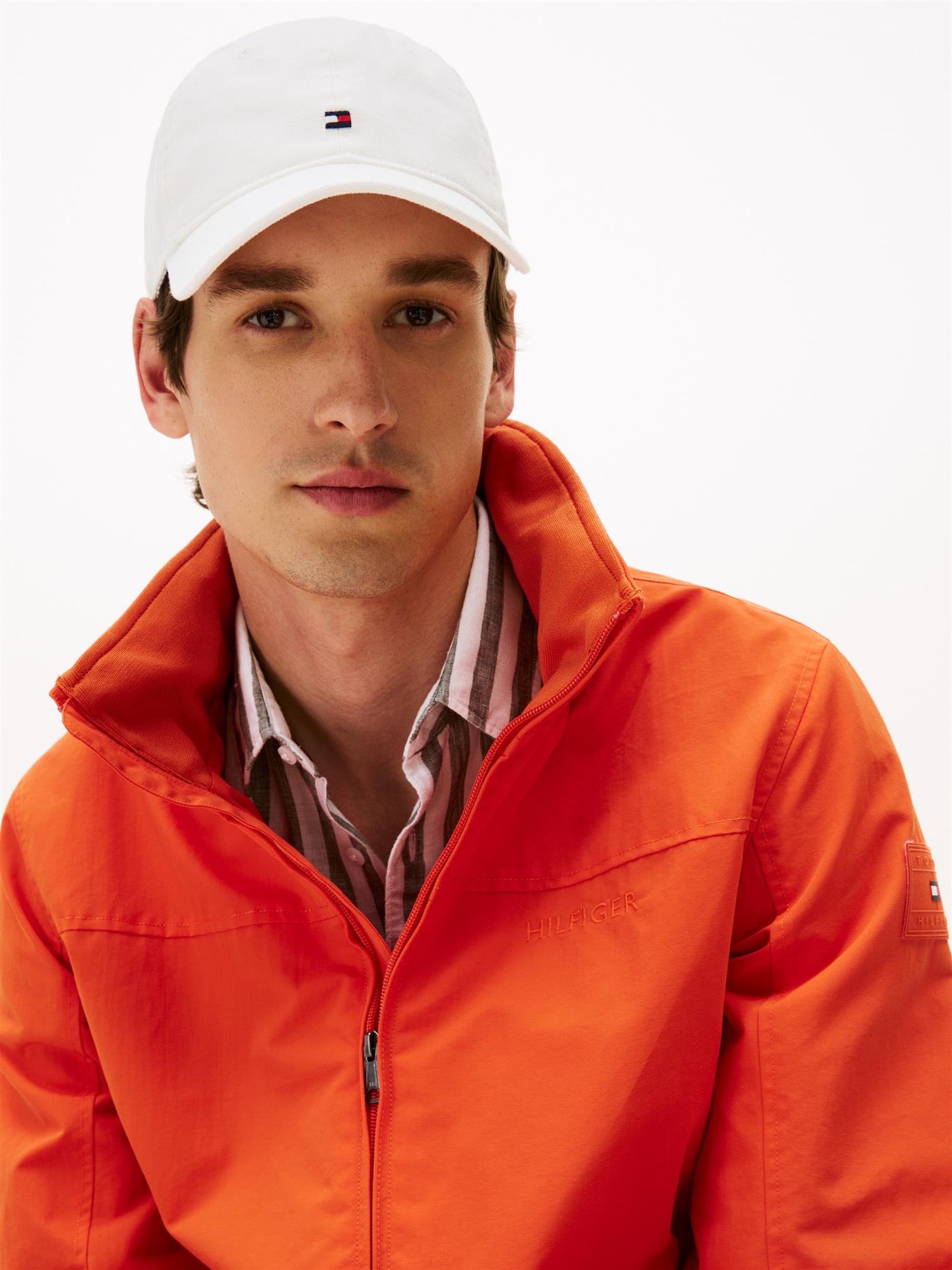 TH Flag soft 6 panel cap Ivory Silk