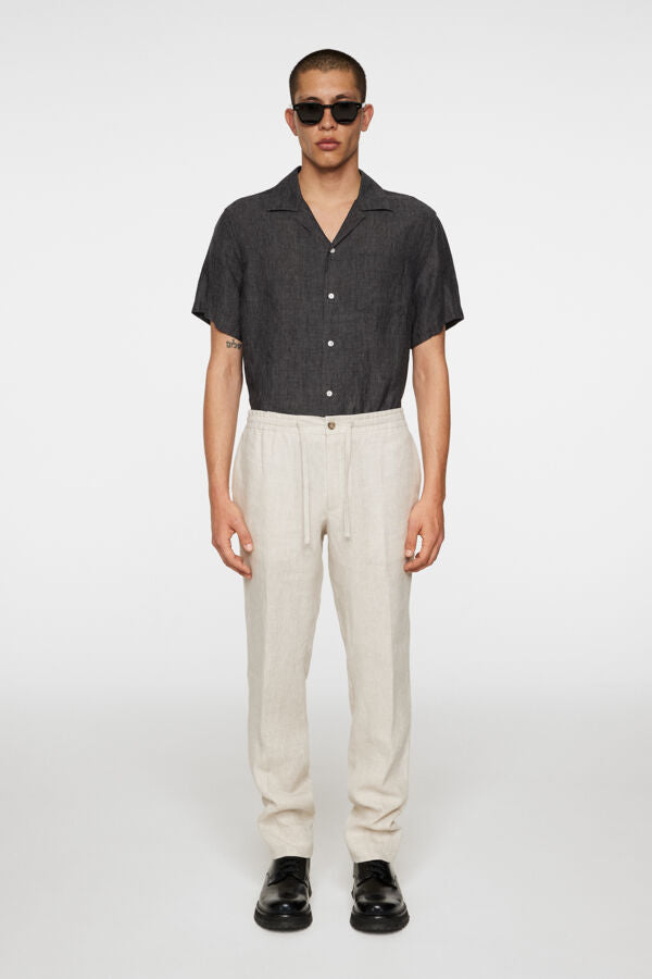 Soren Drape Linen Pants Moonbeam