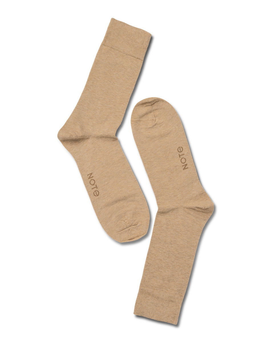 Eton Cotton/Cashmere Blend Light Beige Melange
