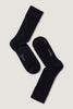 Fine Wool Crew Sock Black