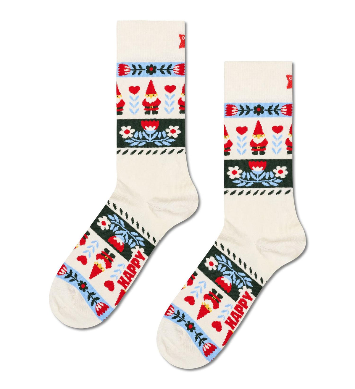 Folklore Christmas Stripe Sock