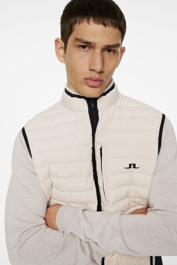 Pace Down Liner Vest Beige