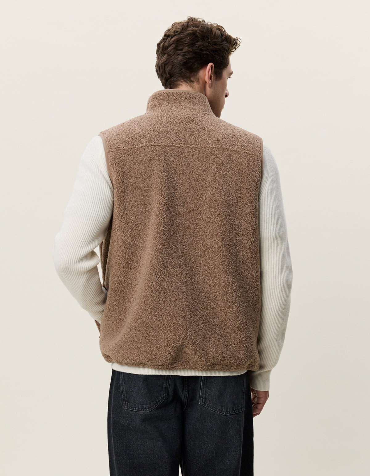 Patch Teddy Vest Caribou