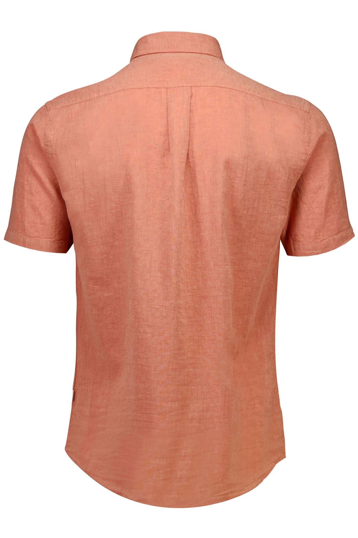 cotton/linen shirt S/S Soft Coral