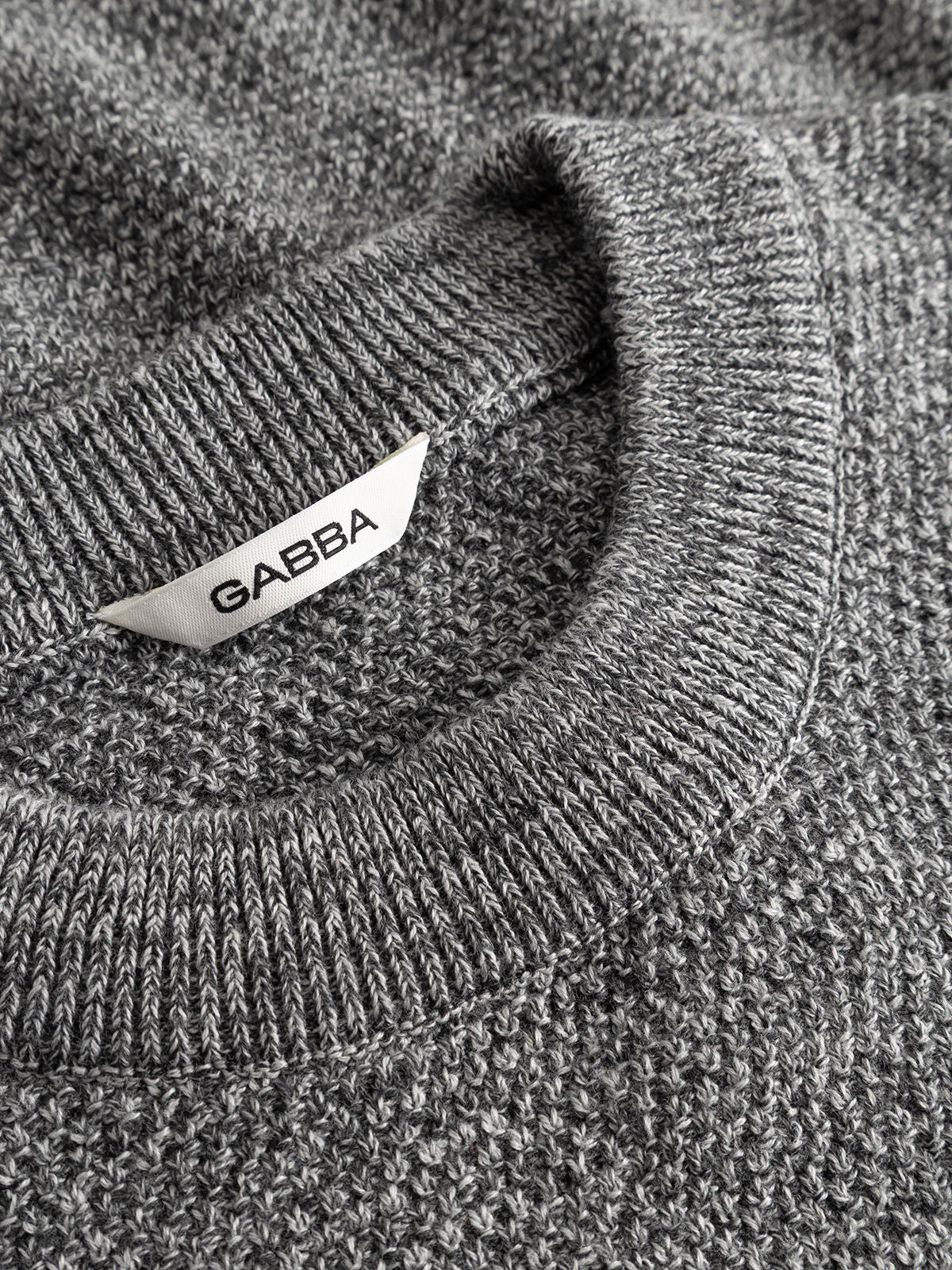 Gablamix Coro O-Neck Lsknit Lt.Grey