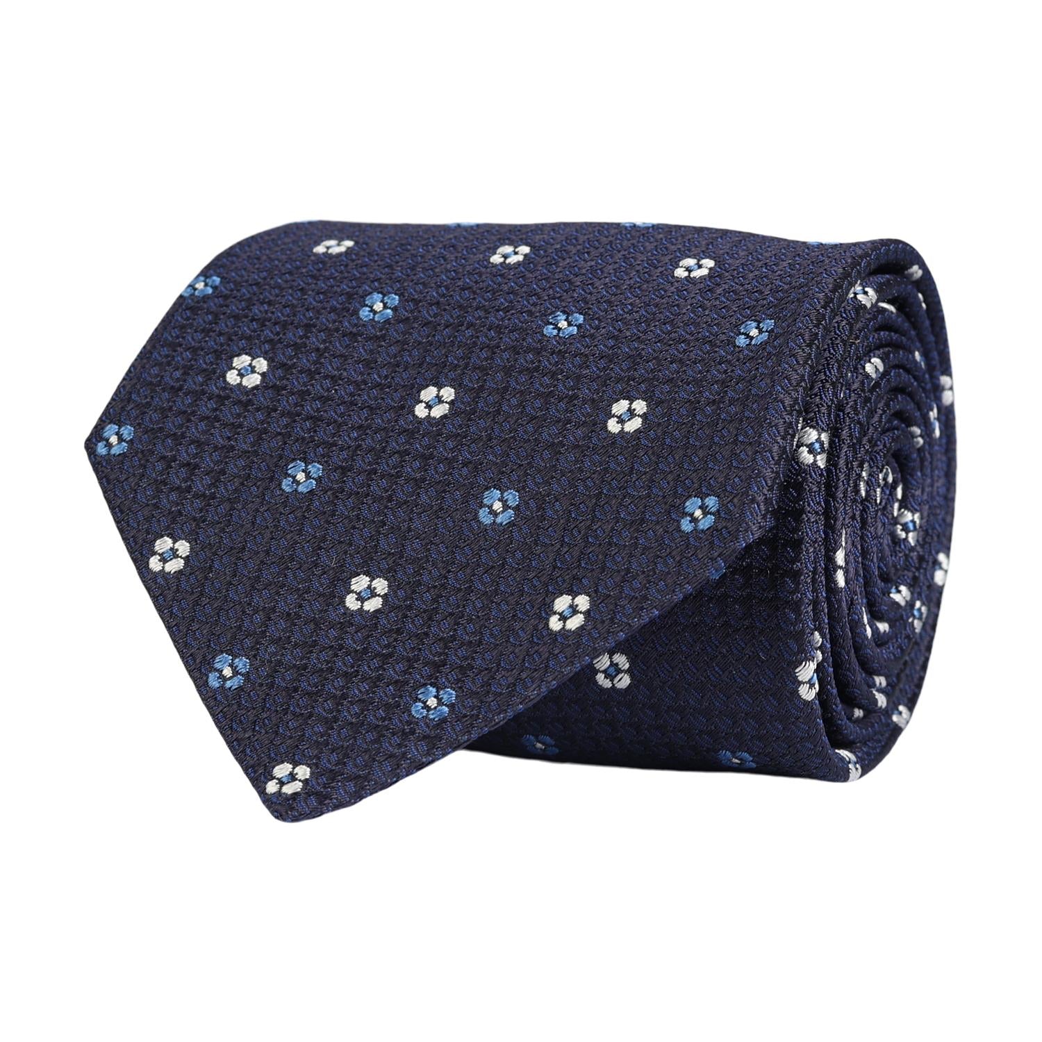 Amanda tie Navy Mel.
