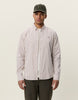 Light Oxford Striped Shirt Chocolate Truffle Red