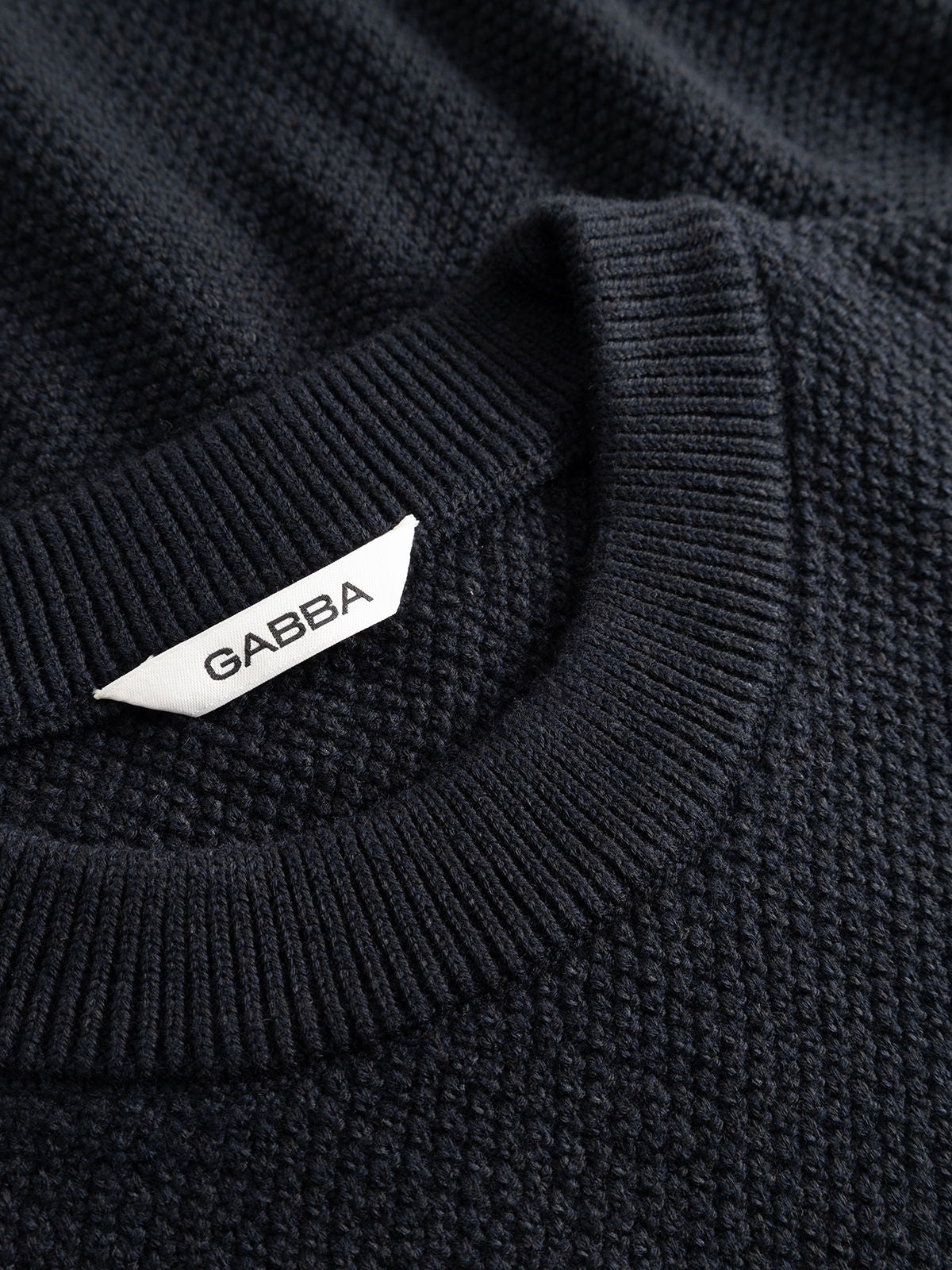 Gablamix Coro O-Neck Lsknit Blue Black