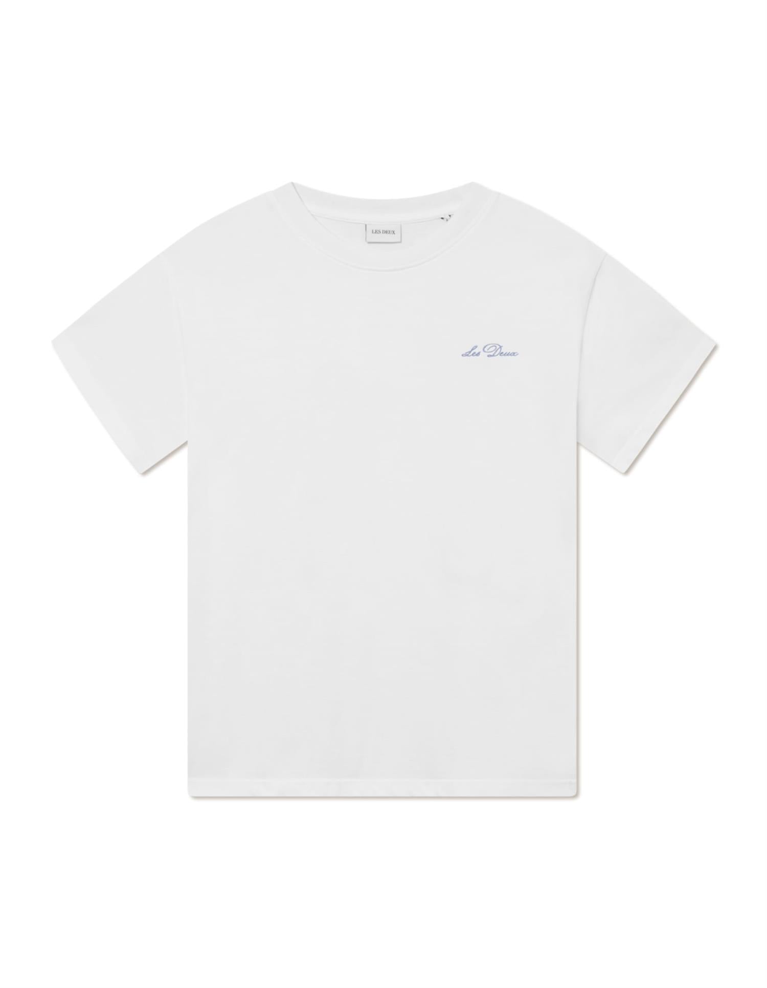 Crew T-Shirt White/Xenon Blue