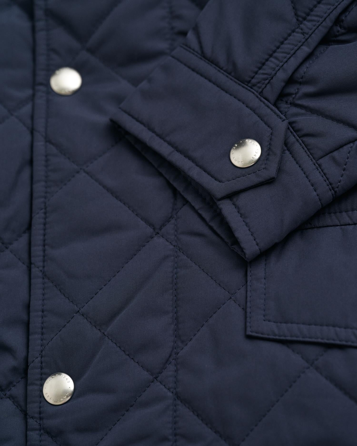 Quilted Windcheater Mid Jacket Evening Blue