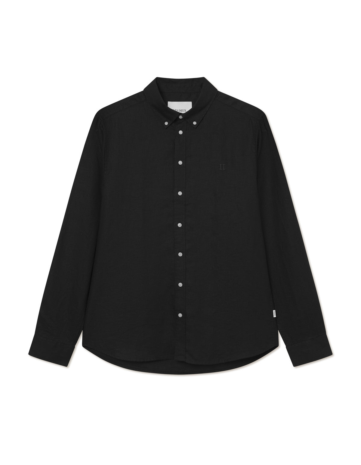 Konrad Linen Shirt Black