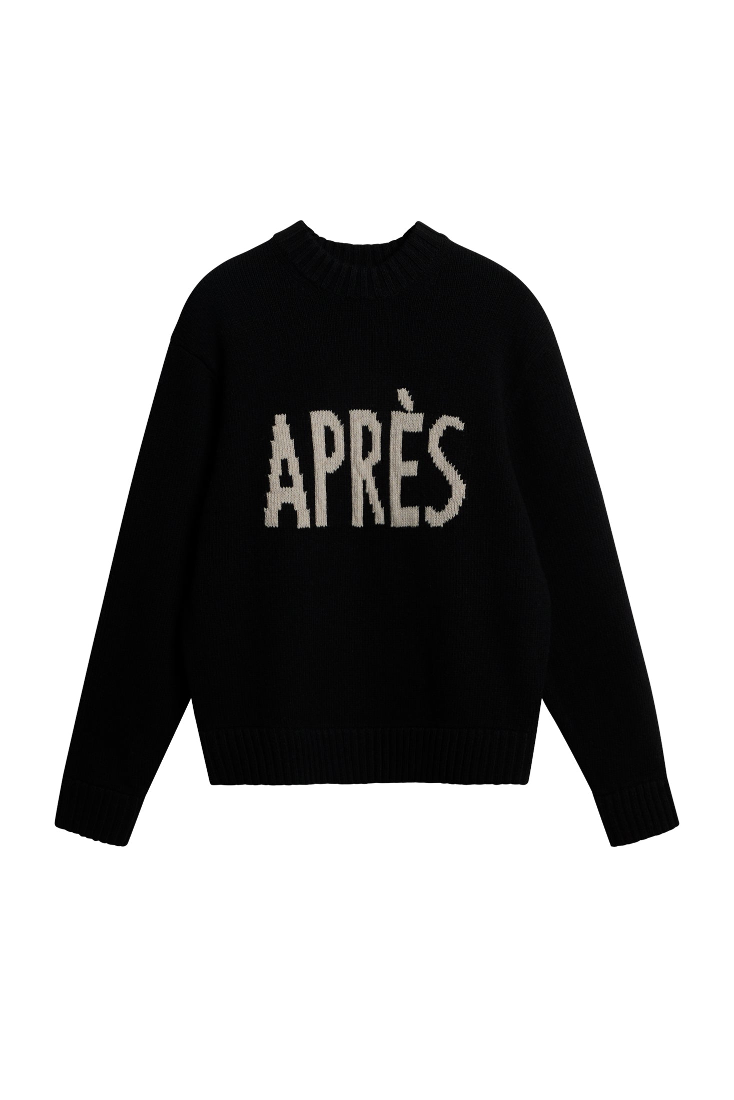 Fabian Graphic Knit Sweater Black