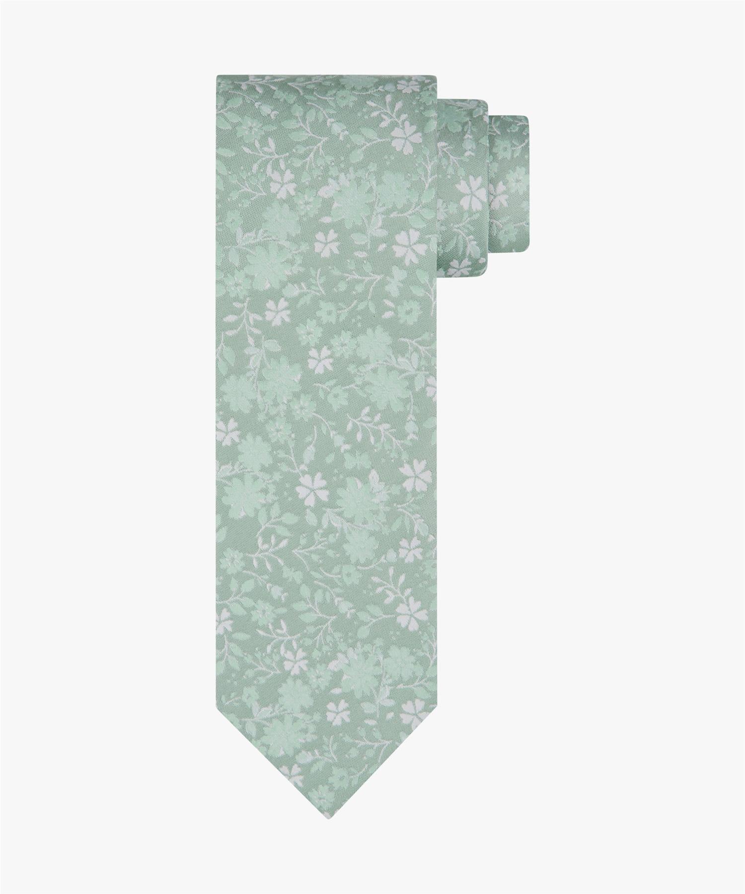 Tie silk woven Green