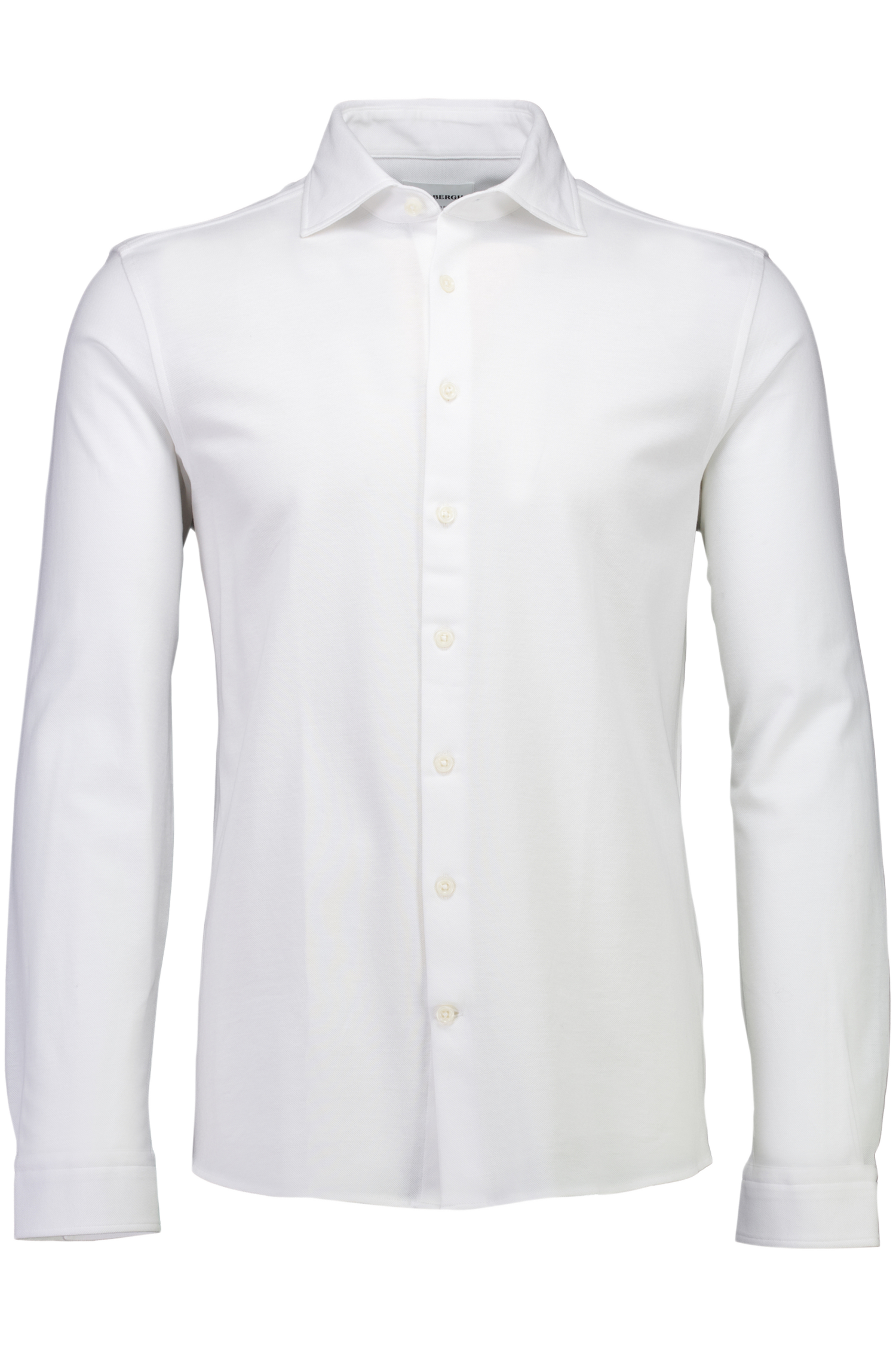 Knitted Dress Shirt L/s White