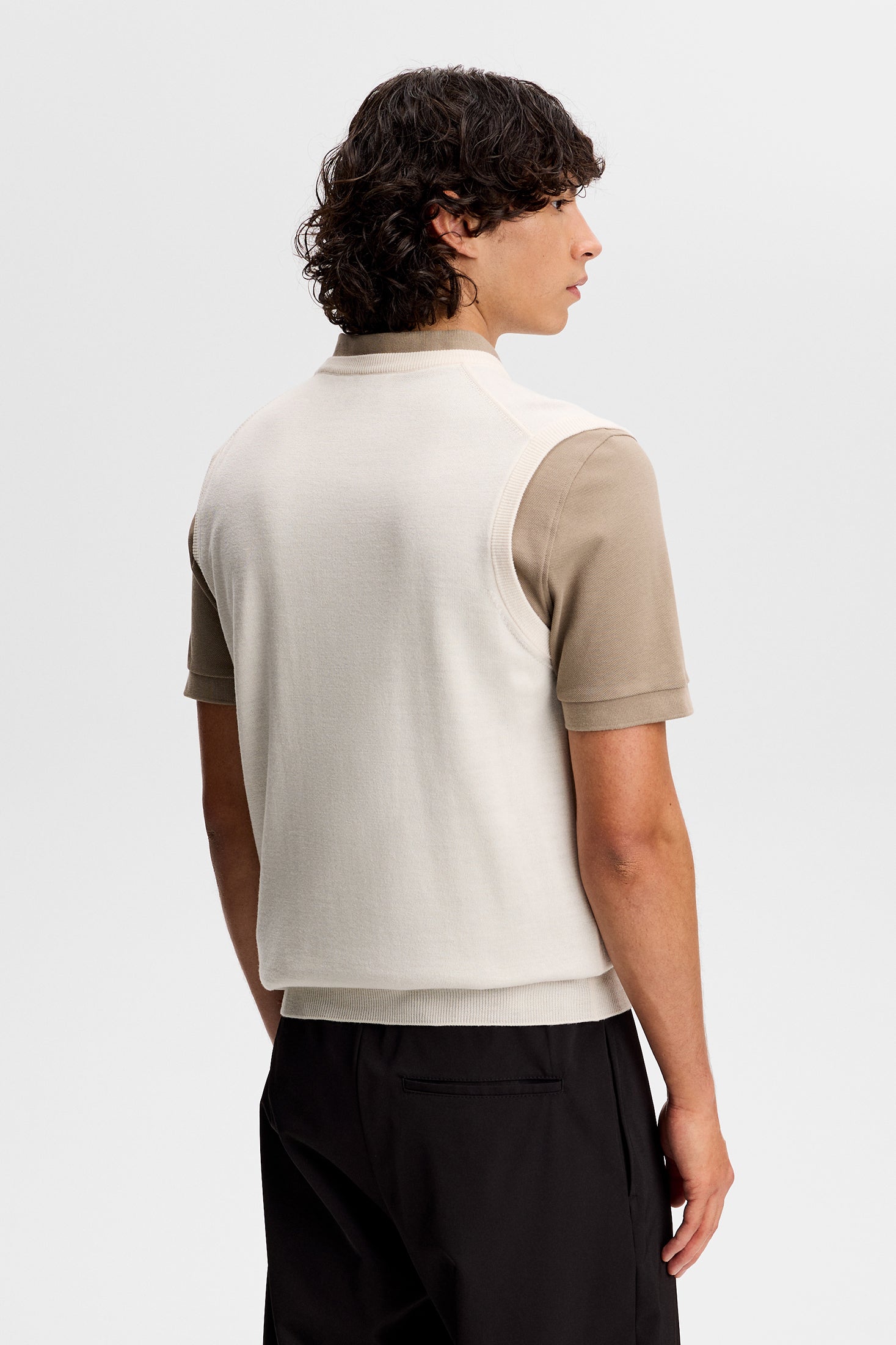 Liam Knitted Vest White