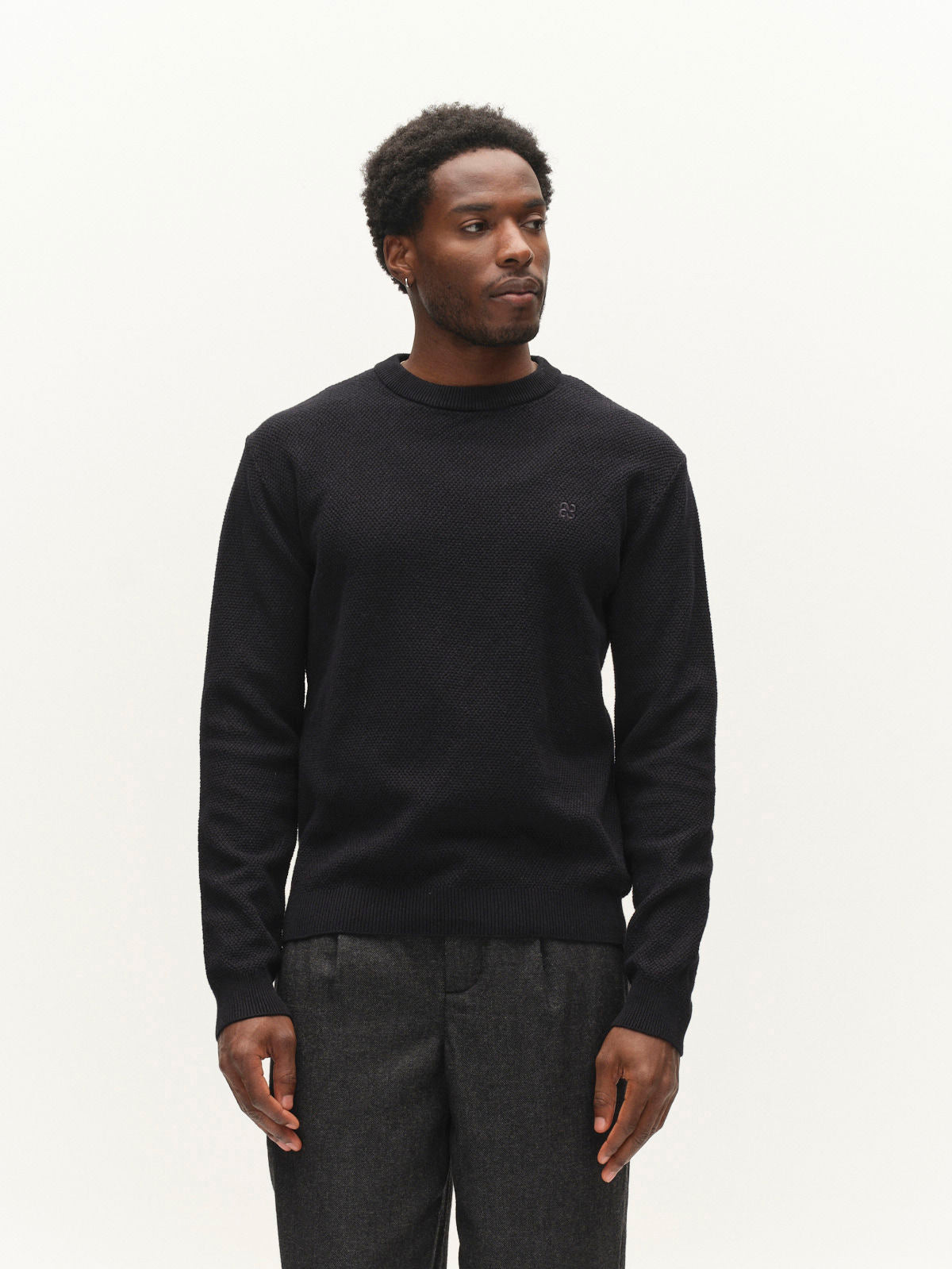 Gablamix Coro O-Neck Lsknit Blue Black