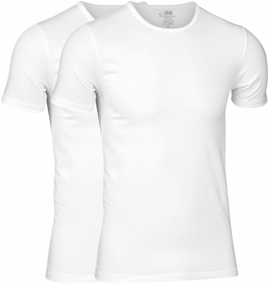 Jbs 2-Pack O-Neck Bamboo Hvit
