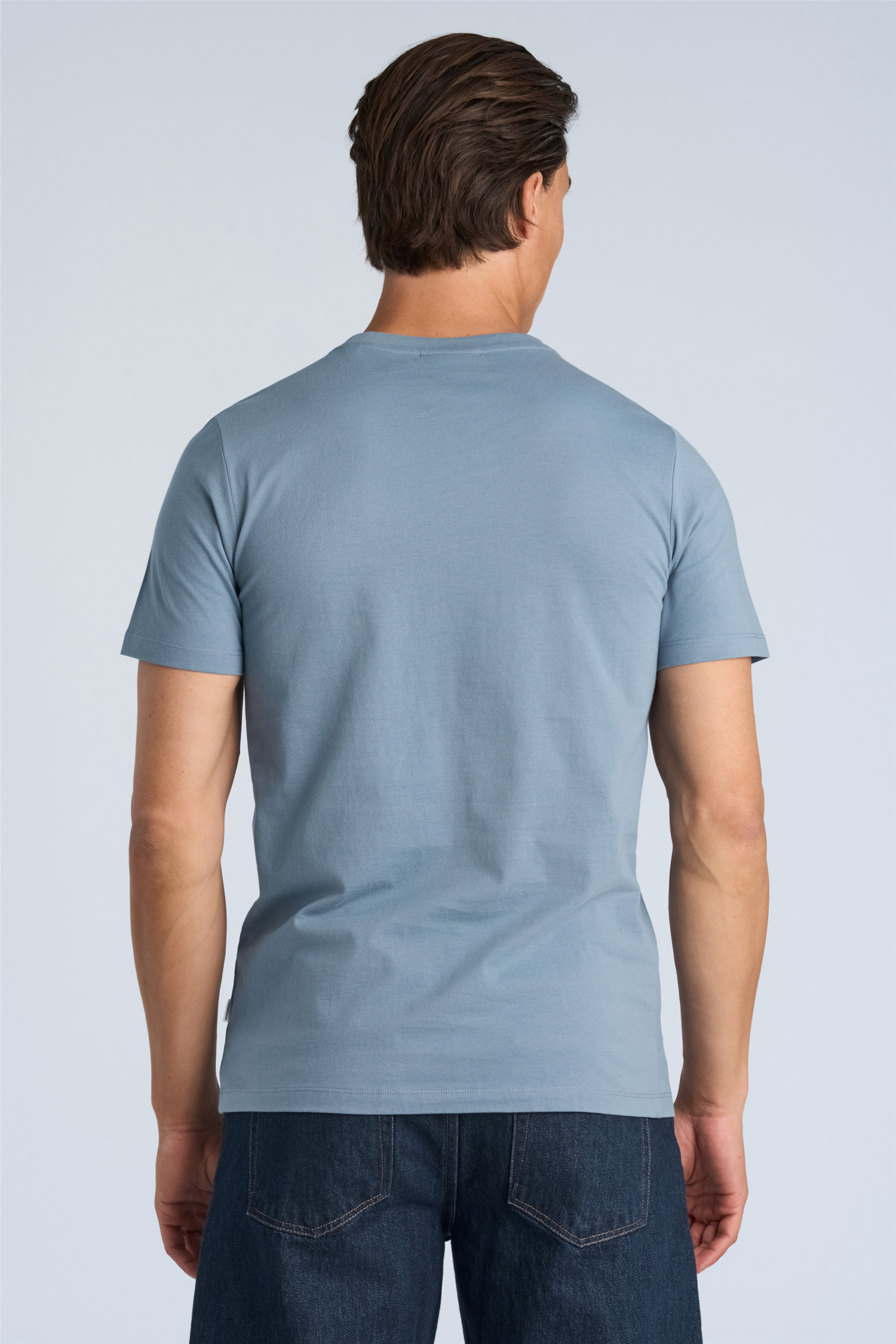 Basic Tee S/s Mid Blue