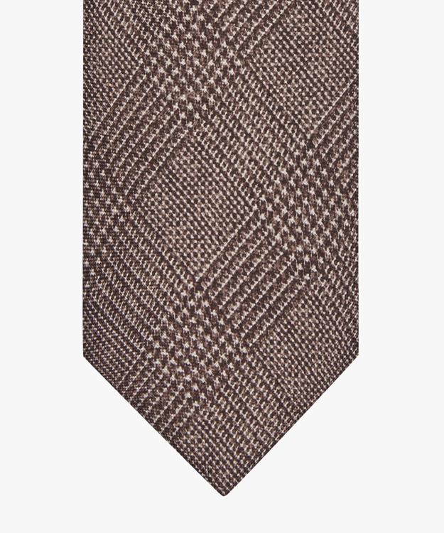 Tie Silk Print Brown Brown