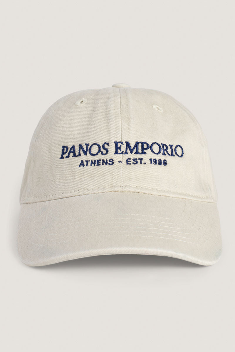 Washed Logo Plaka Caps Khaki