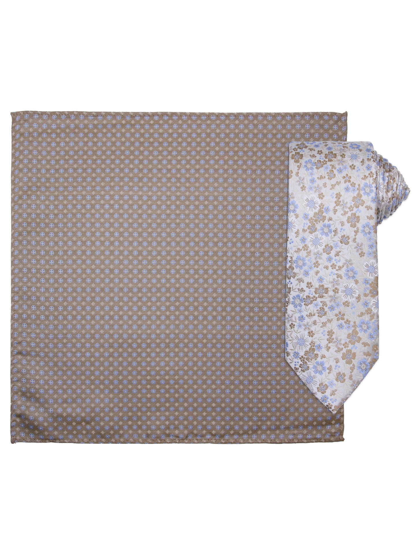 Slips med tørkle Beige