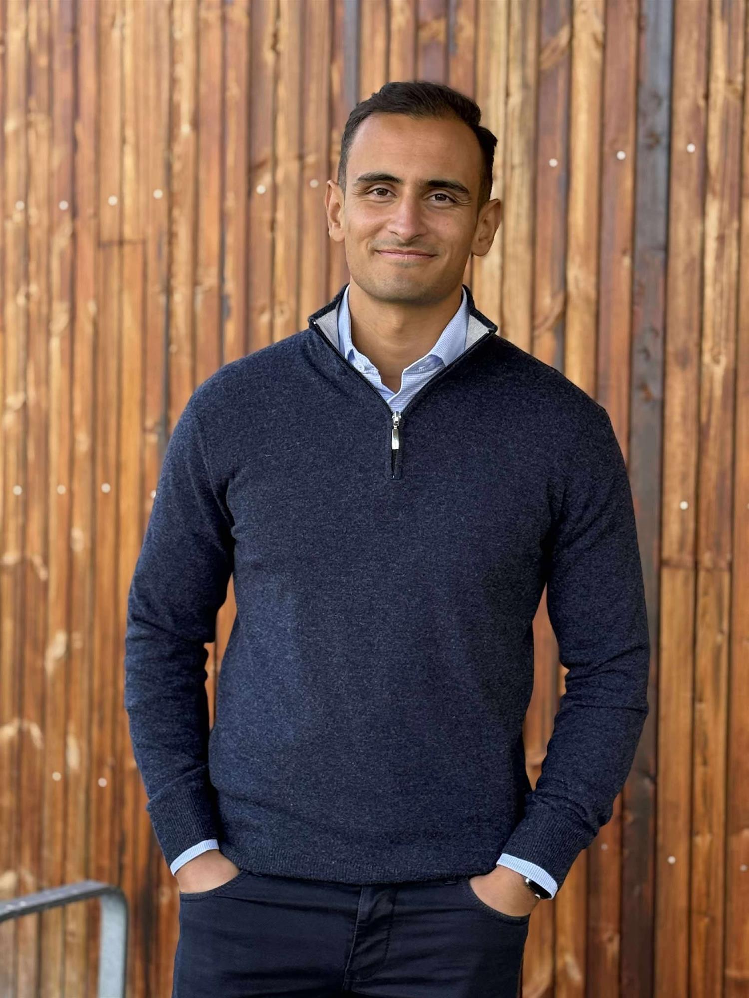 Stefano 1/2 Zip New Blue