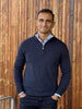 Stefano 1/2 Zip New Blue