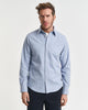 Reg Flannel Melange Shirt Lt Blue Melange