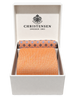 Tie & pocket square box set Oransje