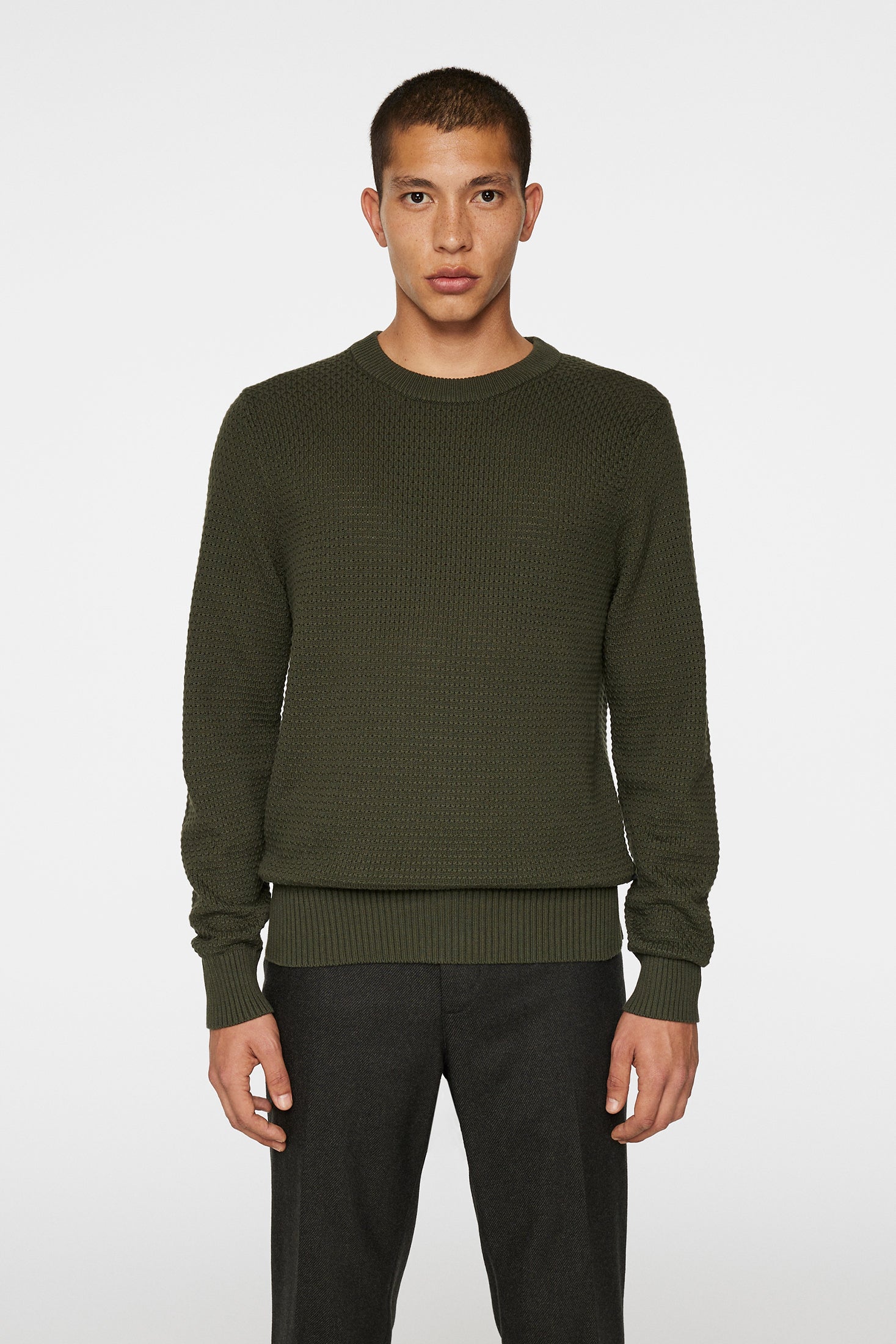 Oliver structure sweater Grønn