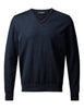 Milan Pullover V Neck Dark Navy Melange