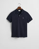 Klassisk Piquéskjorte I Slim Fit Evening Blue
