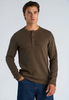 Basic Granddad Tee L/s Black Olive
