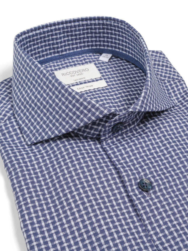 Chris Tailor Blue W/White