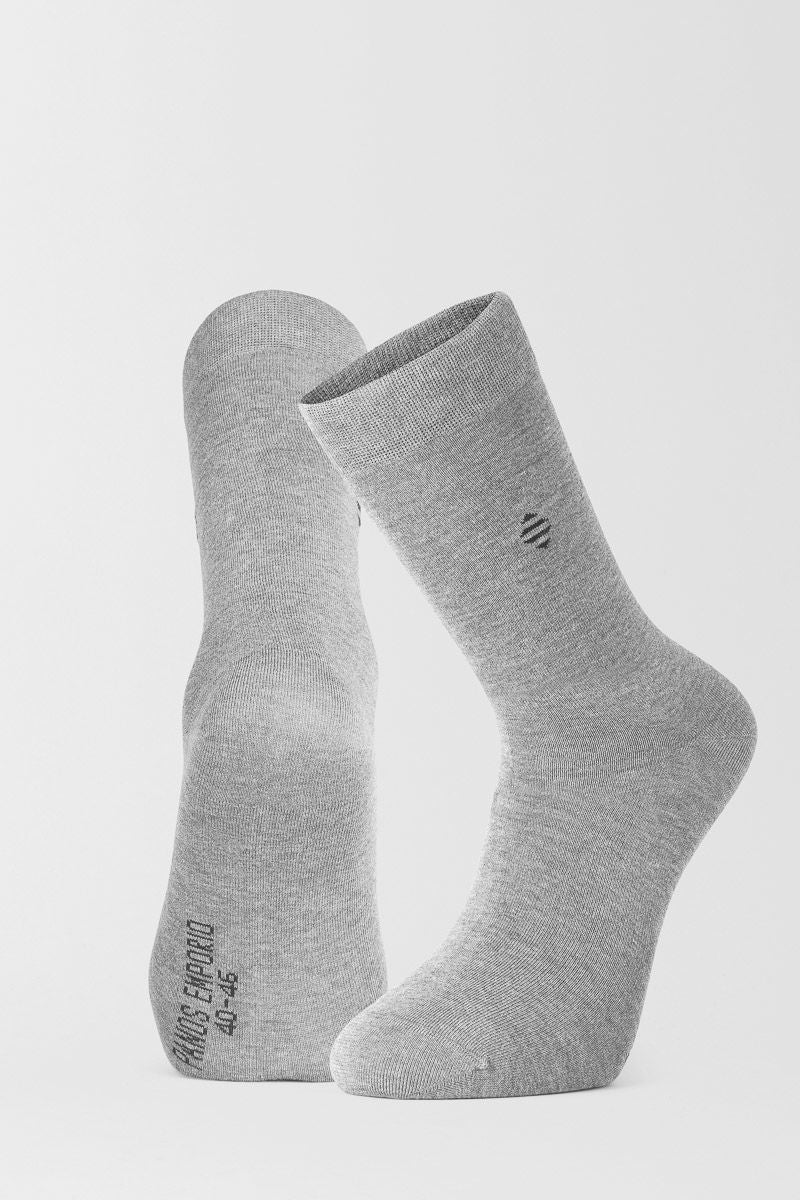 3pk Daniel Bamboo Crew Grey Heather