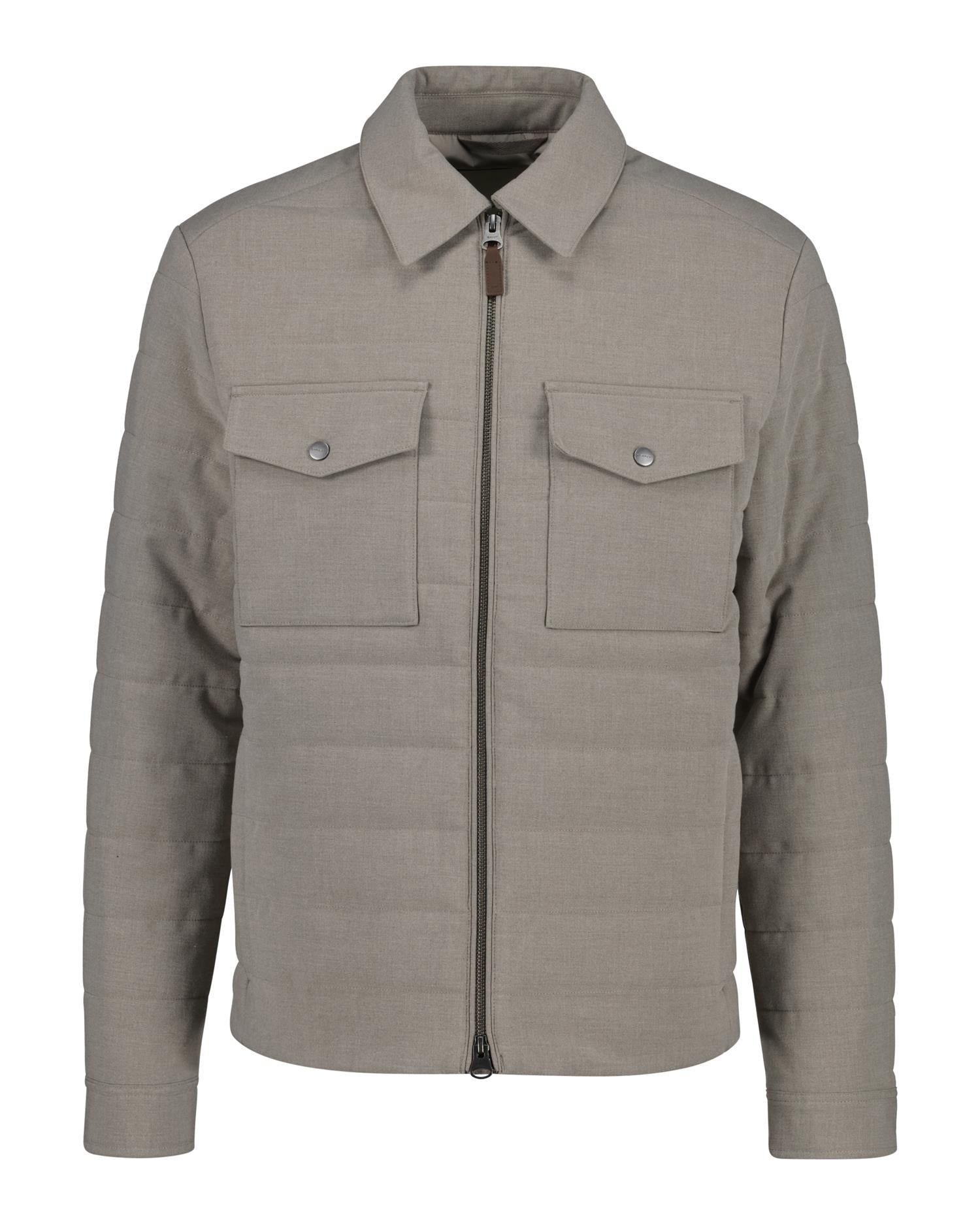 Insulated Flannel Jacket Mist Taupe
