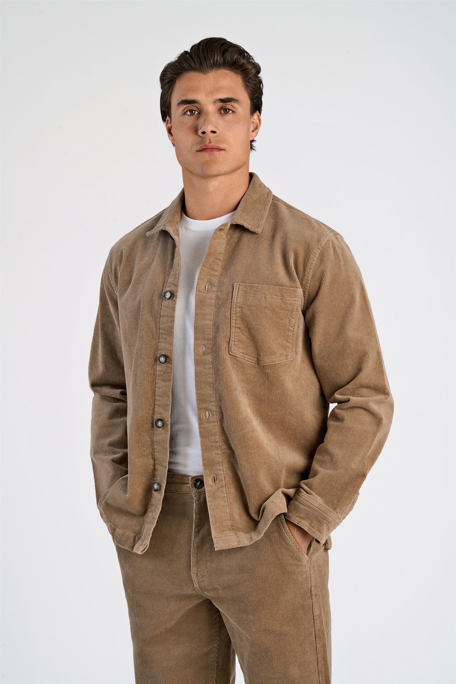 Superflex corduroy overshirt Light Sand