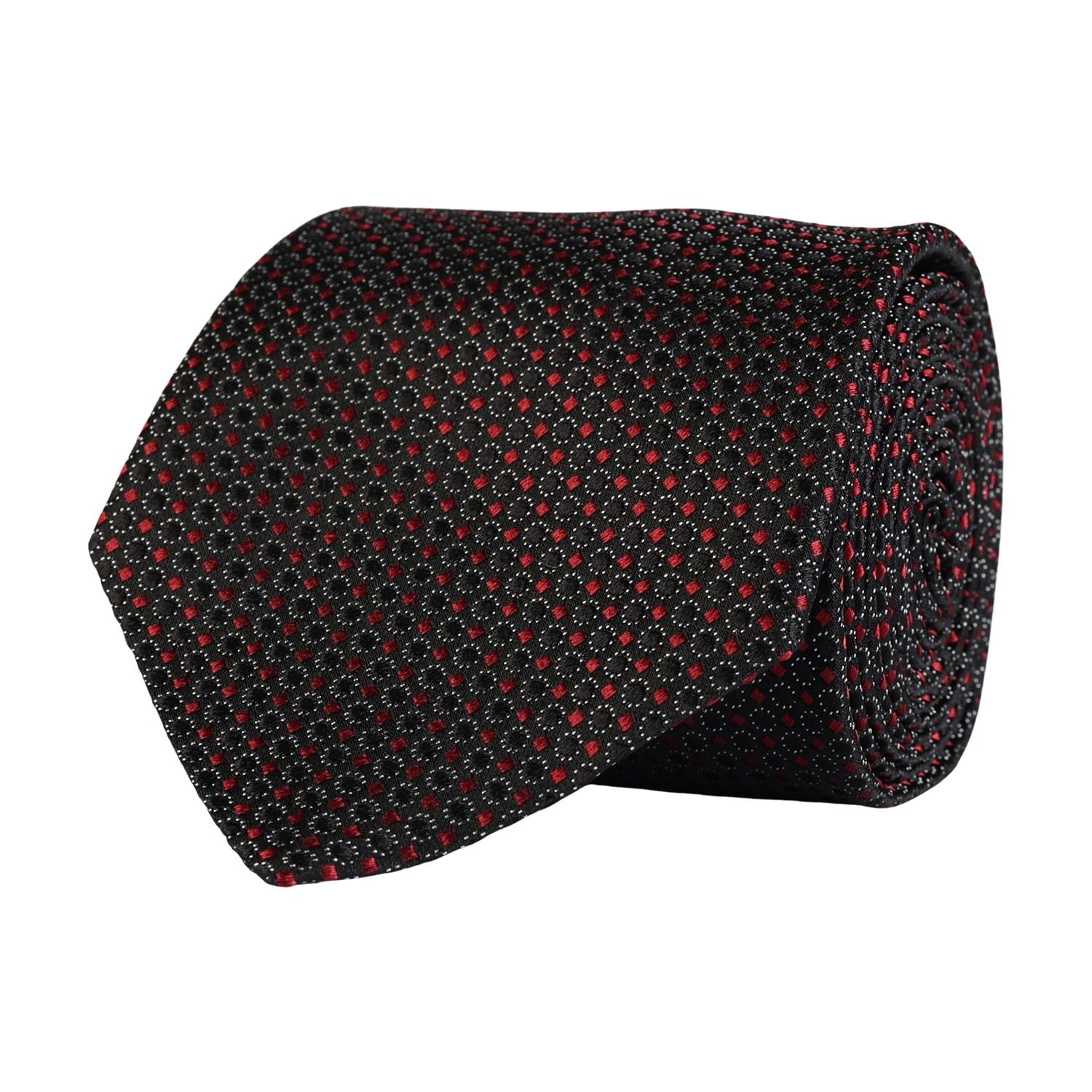 Classic tie Wine Red Check