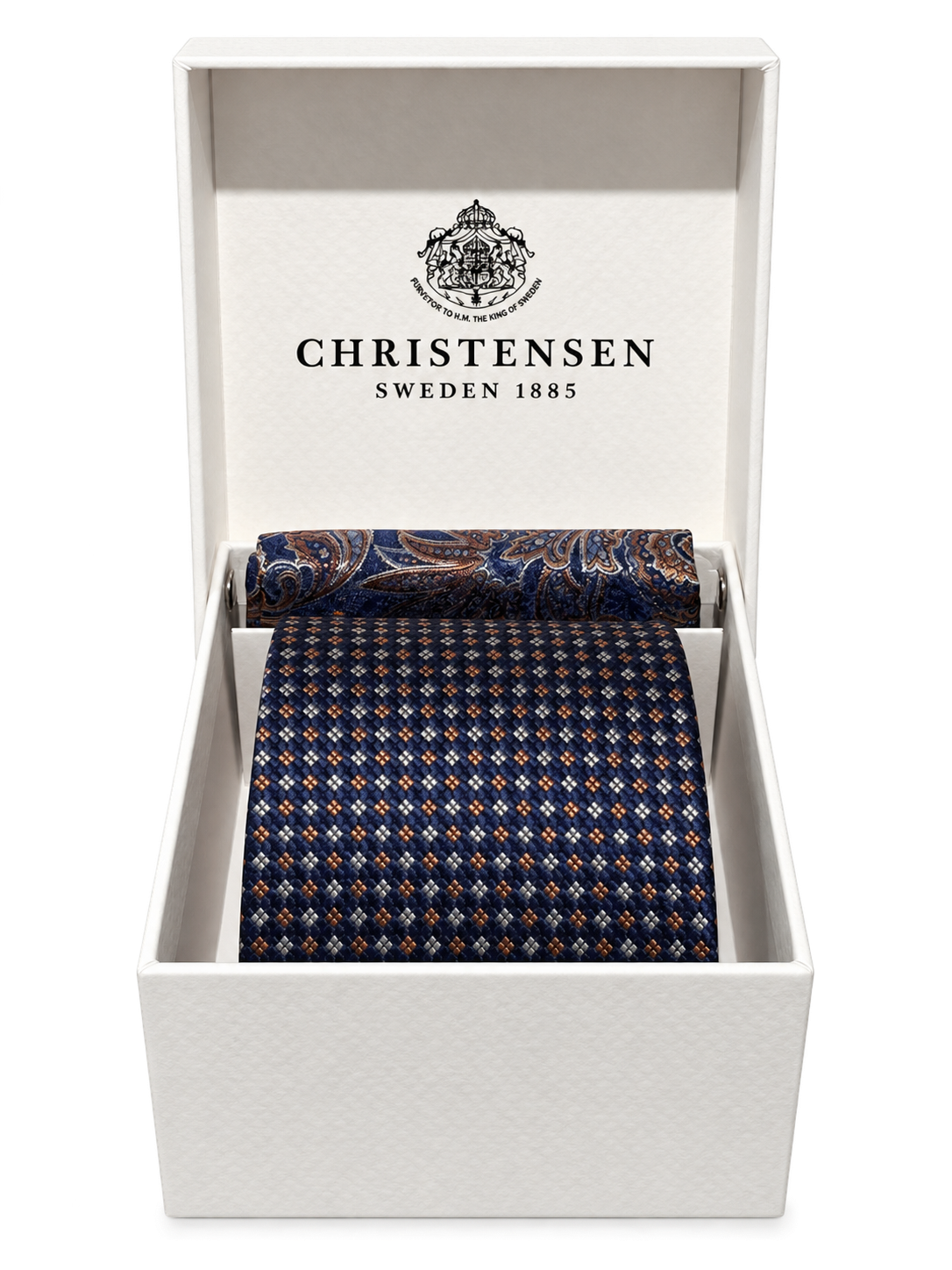 Tie & Pocket Square Box Navy