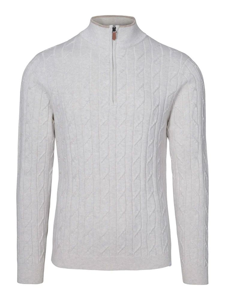 Sivert Zip White Grey
