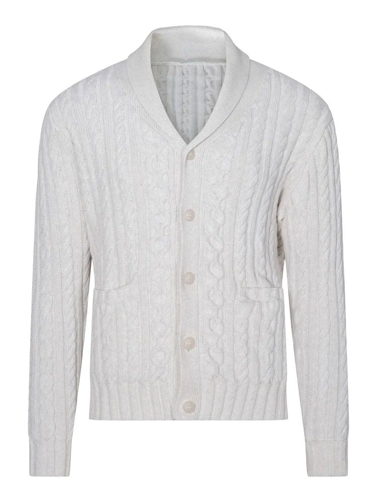 Axel Cardigan White Grey