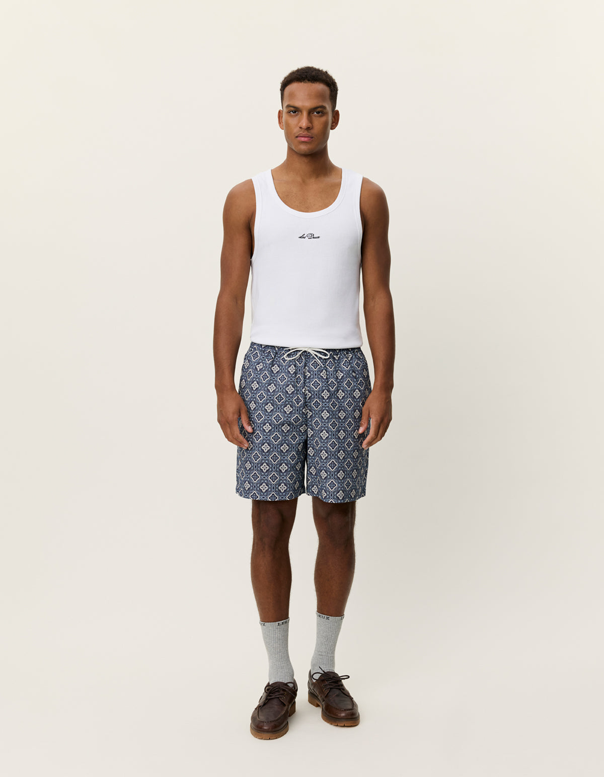 Harry arabesque AOP Blå