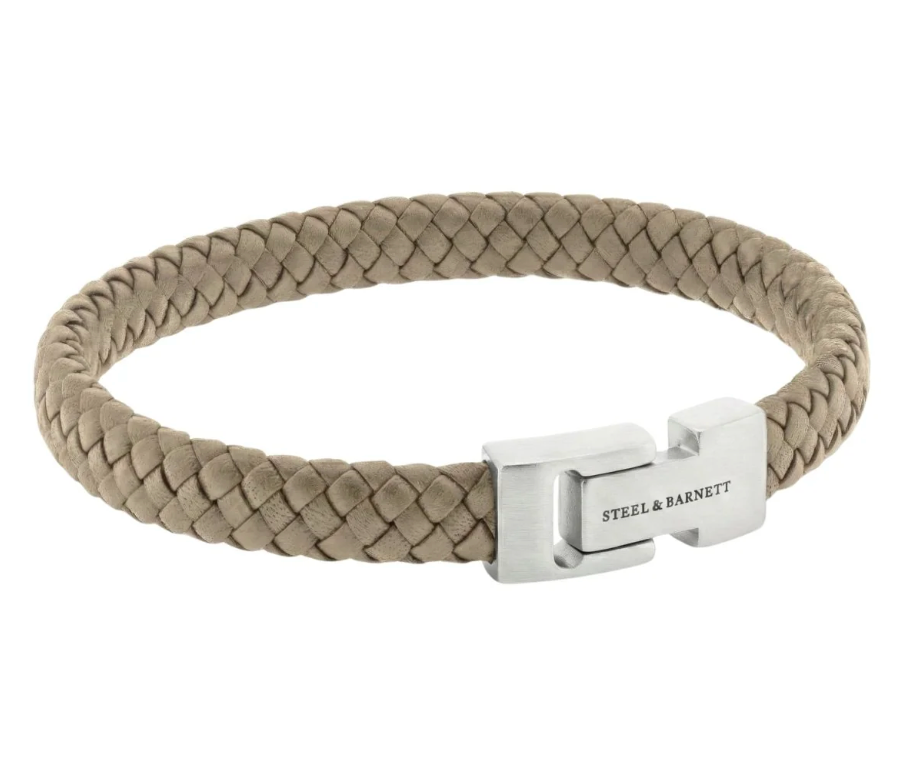 Leather Bracelet Archie Ecru