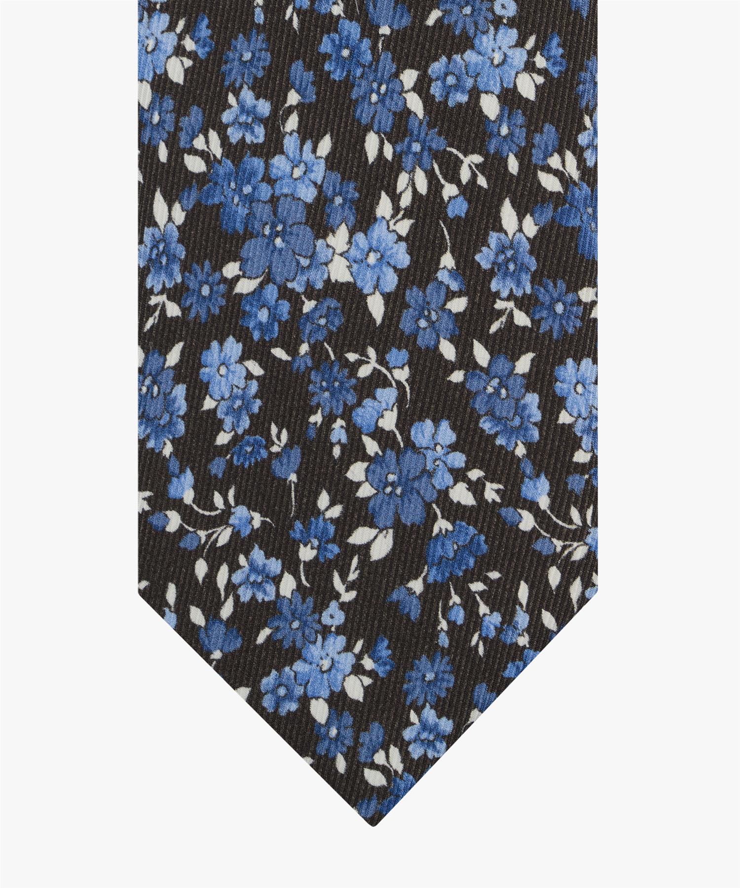 Tie silk print Dark Brown