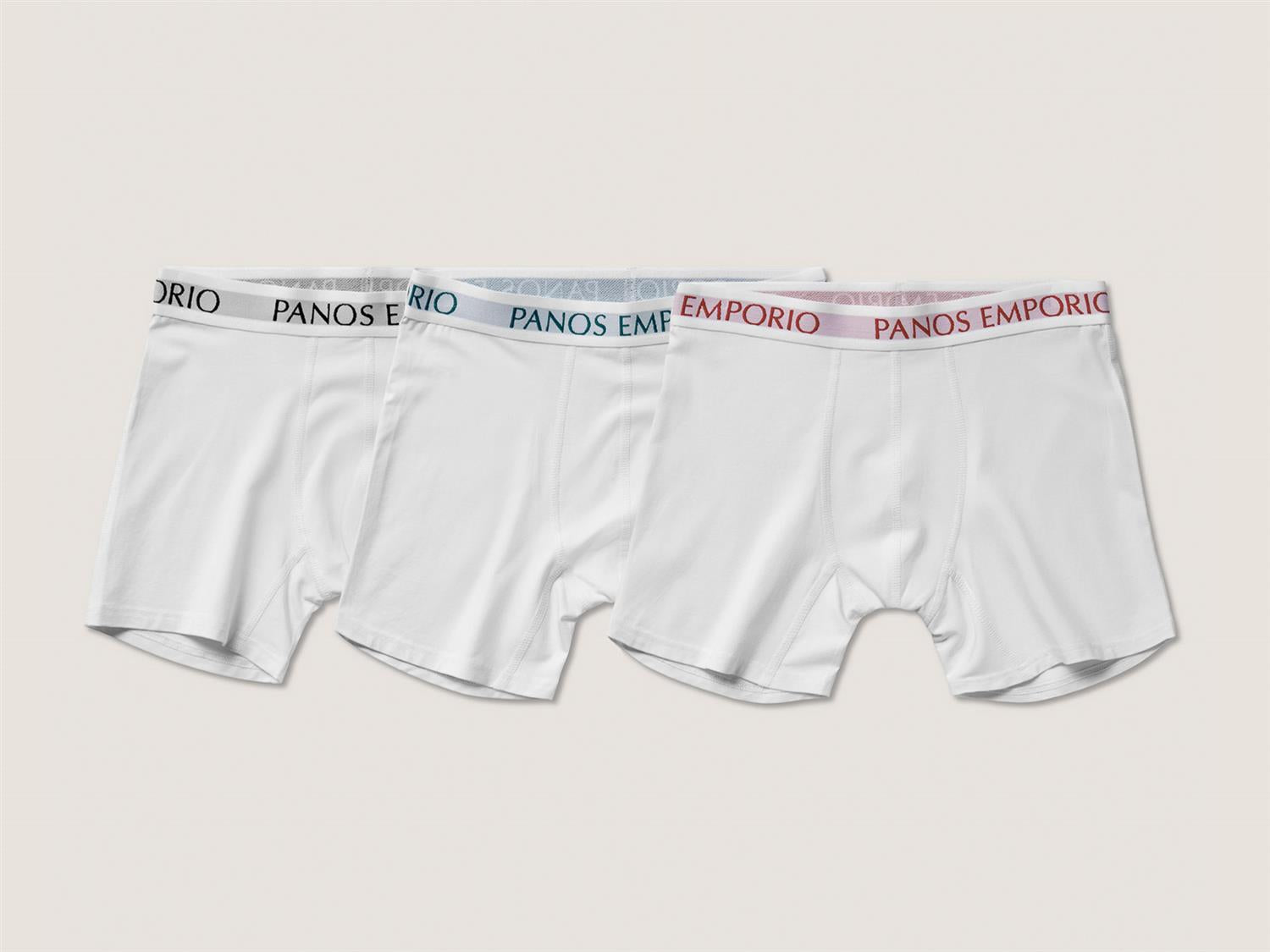 3pk Base Bamboo Boxer White/White/White