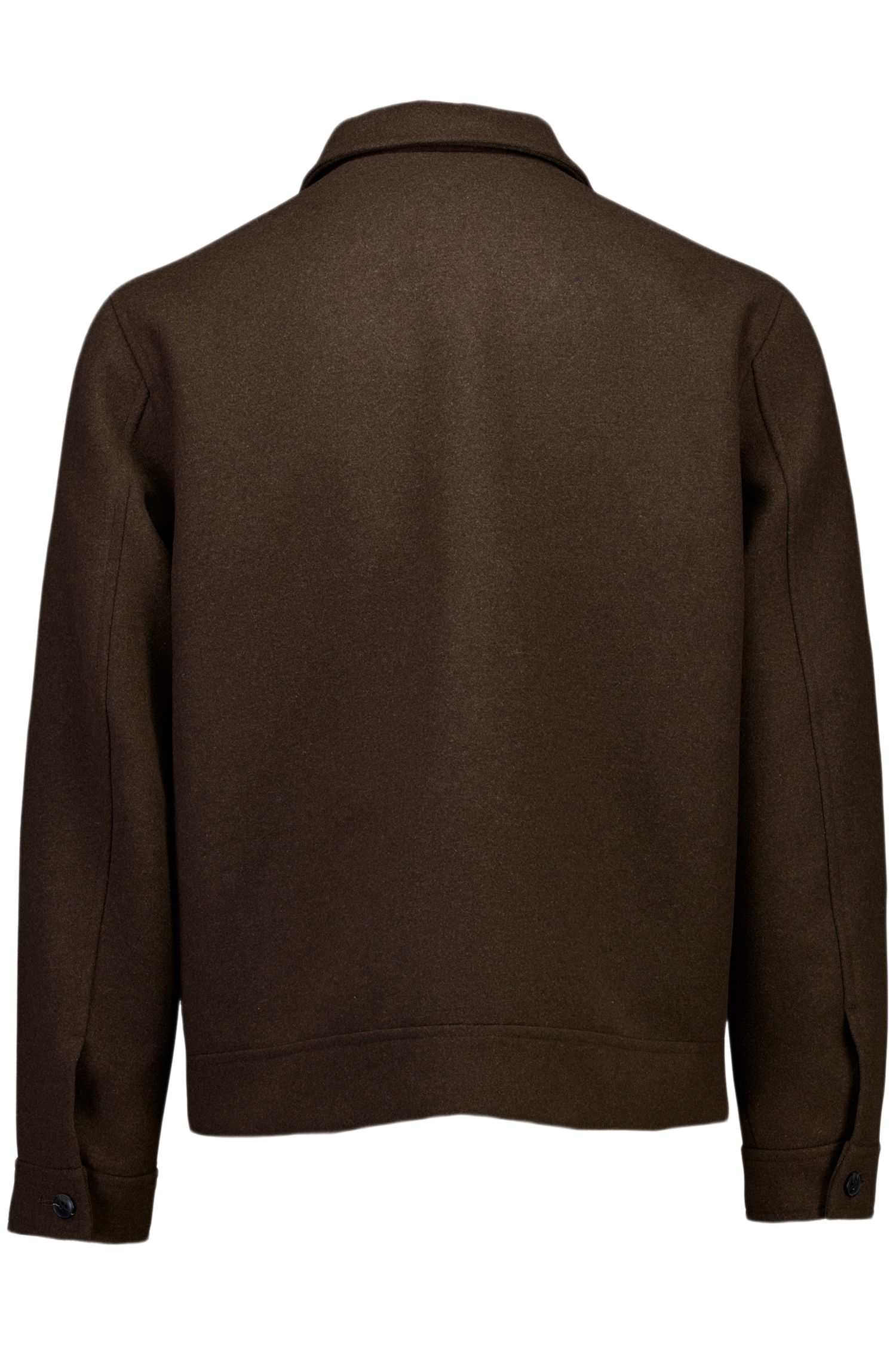 Wool Blend Jacket Dk Brown Mel