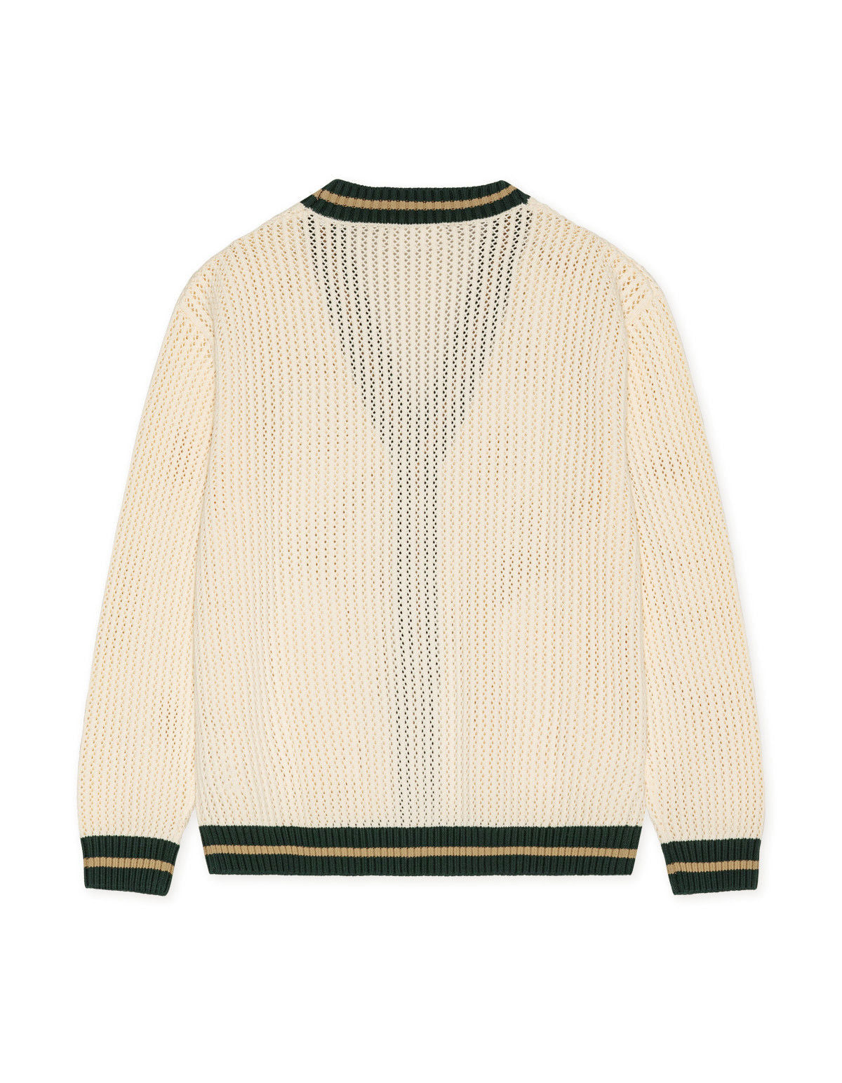 Lace Knitted Cardigan Eggnog White