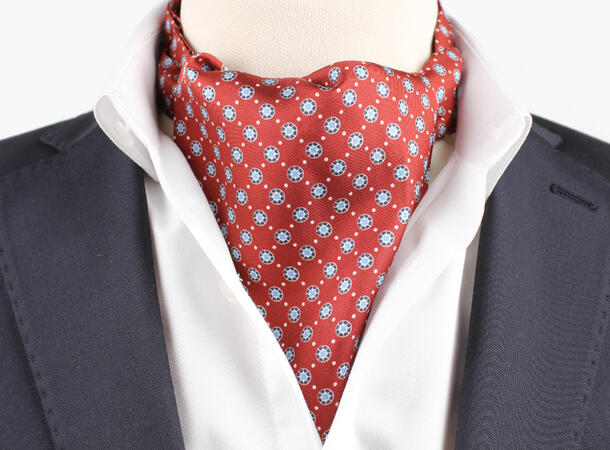 Montecristo printed ascot Burgunder