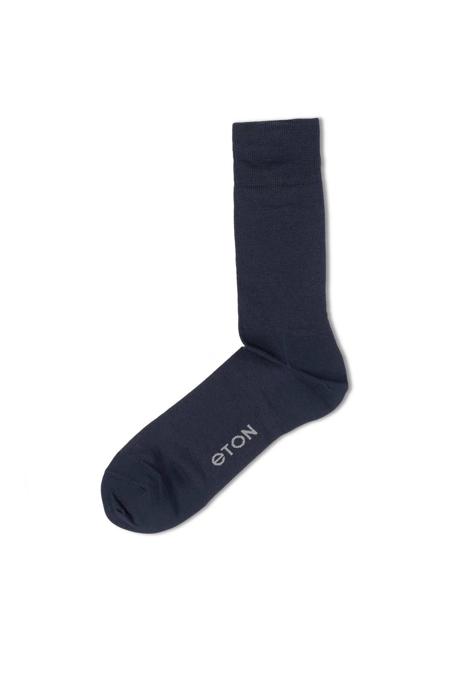Eton Fine Wool Plain Dark Navy Blue